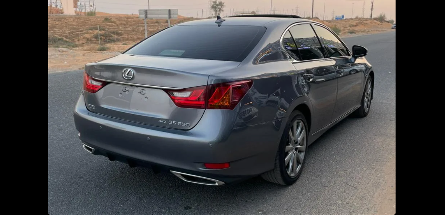 سيارة لكزس GS350 موديل 2013 من الداخل أسود الممشى 151 ألف ميل وارد (أوراق جمارك) غير مستخدم  بدولة 